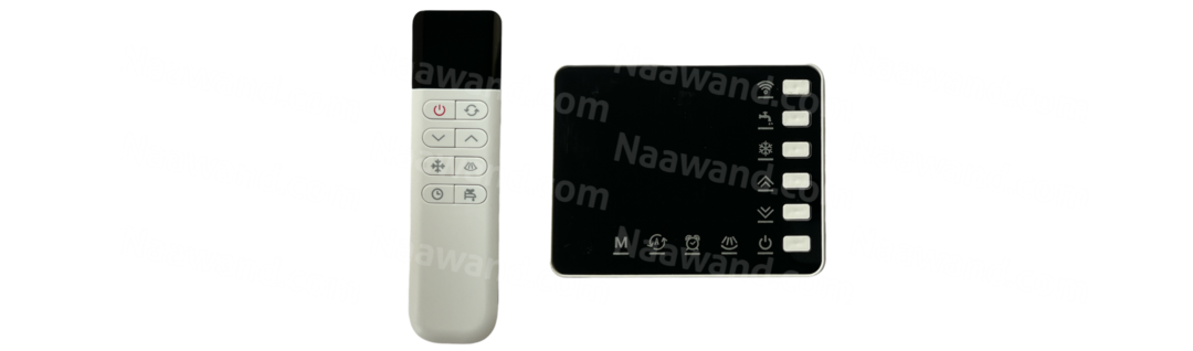 شاشەی موبەریدەی وایفای ٦ دوگمە و لەمس کۆنترۆل دار  دو خەت AB